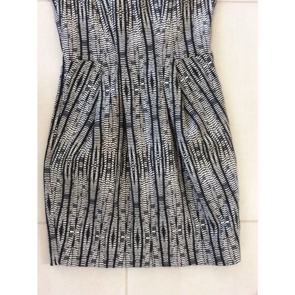 L'Agence Bodycon Mini Dress Multicolor Print V Neck - Picture 5 of 10